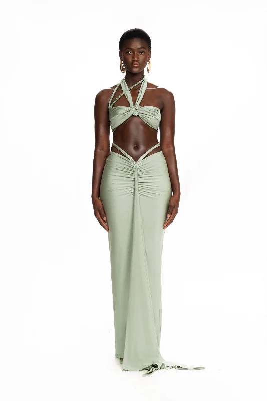 Kesh Maxi Skirt - Soft Mint