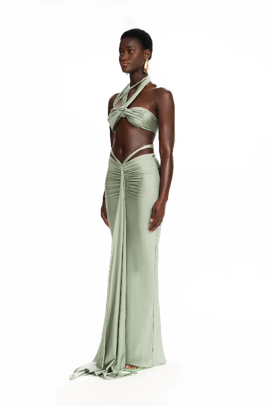 Kesh Maxi Skirt - Soft Mint