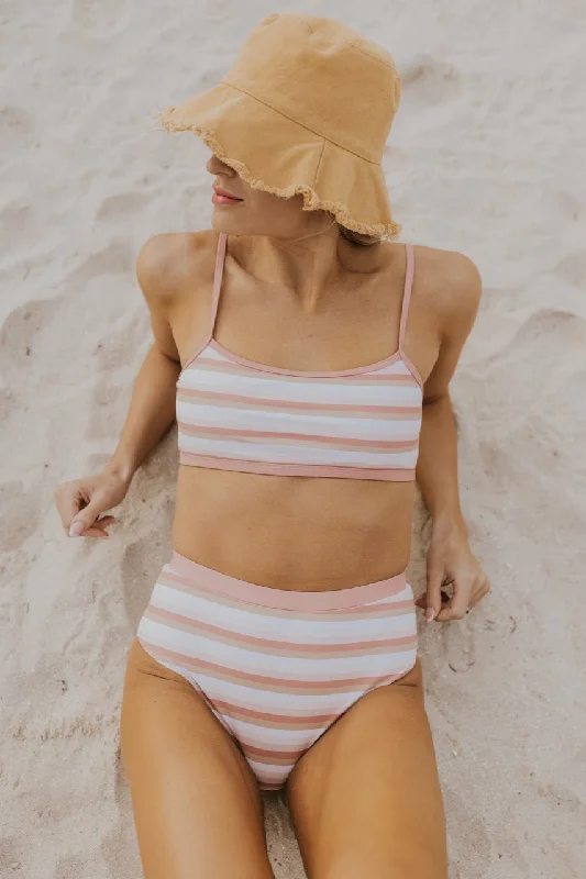 The Sun Kissed Stripe Swim Top