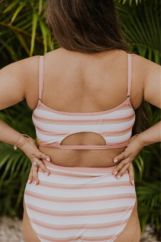 The Sun Kissed Stripe Swim Top