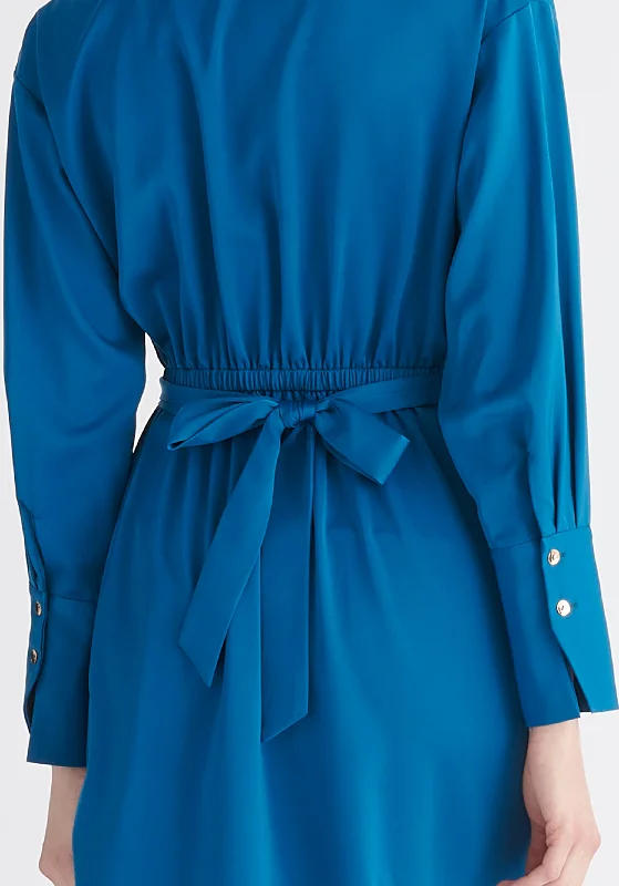 Asymmetric Hem Shirt Dress