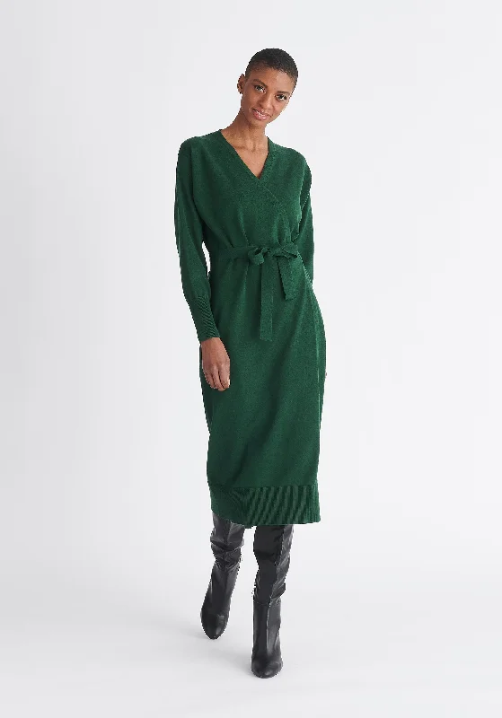 Knitted Wrap Dress