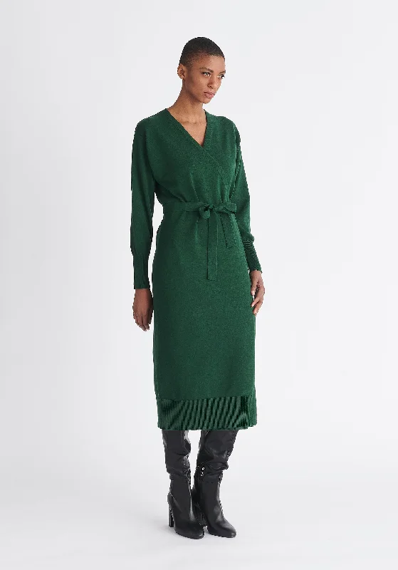 Knitted Wrap Dress