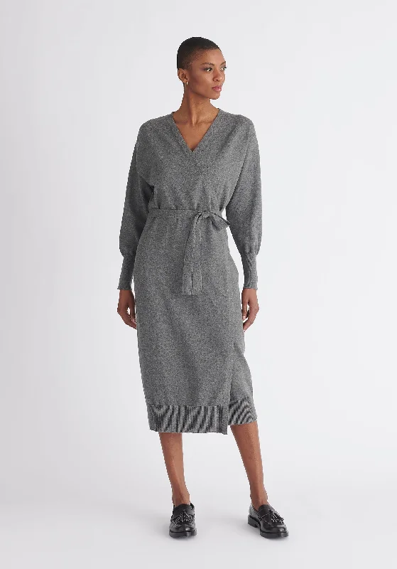 Knitted Wrap Dress