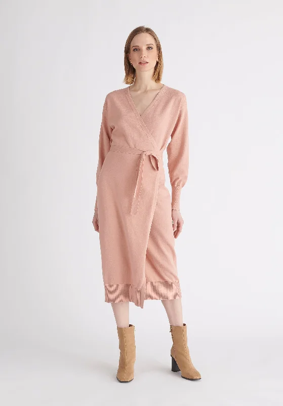 Knitted Wrap Dress