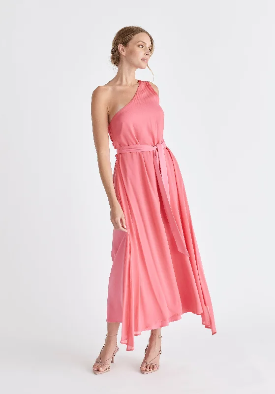 One Shoulder Flowy Dress