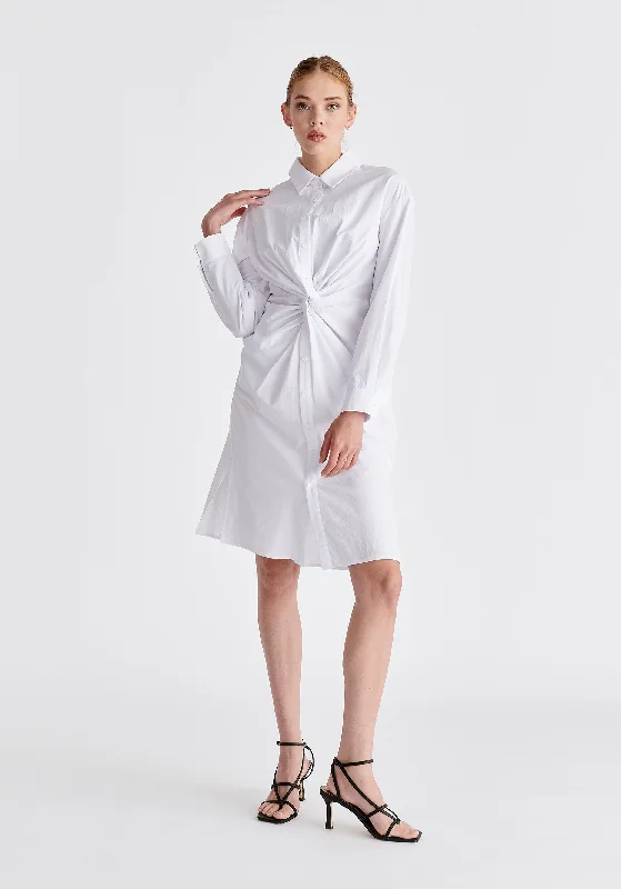 Twist Detail Shirt Dress